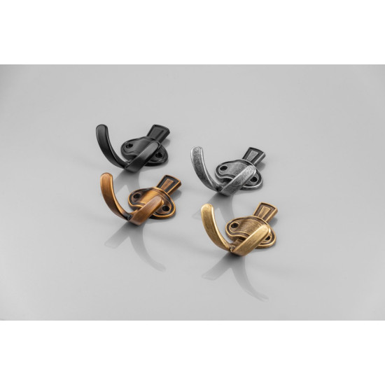 Vješalica CORUNA, mala, crni mat