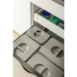 Sistem kontejnera  MULTINO NEW 600 3X15L + 1X7L antracit