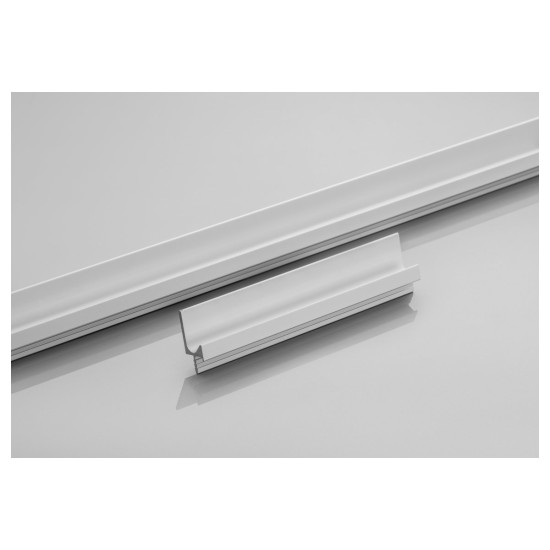 Aluminijski profil s utorom, 3.5m, crni mat