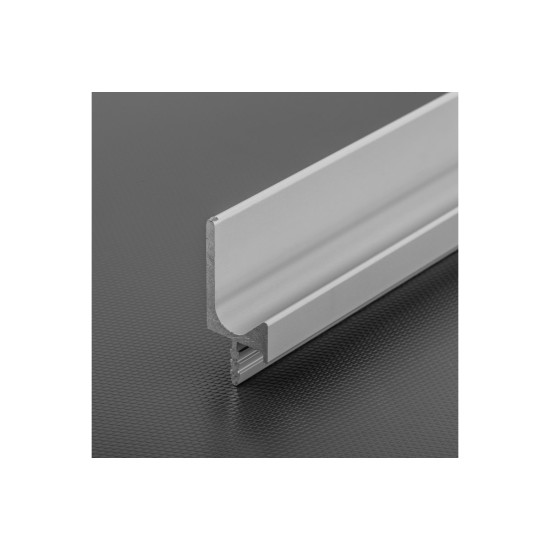 Aluminijski profil s utorom, 3.5m, crni mat