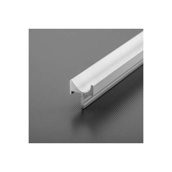 Aluminijski profil s utorom U, 3.5 m, eloksiran