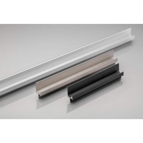 Aluminijski profil s utorom, 3.5m, crni mat