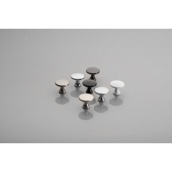 Ručkica gumb UDINE crni krom