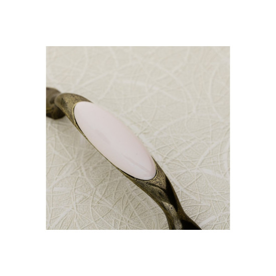 Porcelanasti ročaj (staro zlato) brez slikice, L-96 / WP-0728 PO