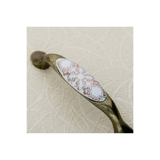 Porcelanasti gumb ročaj orientalsko zlato, WP-0728 J4 C