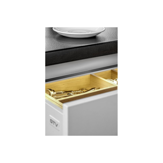 Aluminijasti profil VELLO sistem brez ročajev z LED funkcijo, L, inox, dolžina 3 m Aluminijasti profil VELLO sistem brez ročajev z LED funkcijo, L, inox, dolžina 3 m