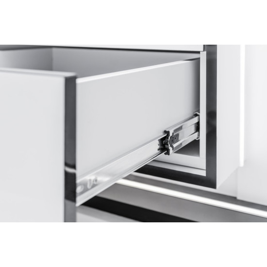 Kuglična vodilica ladice VERSALITE PLUS H=45 L-450mm - soft closing