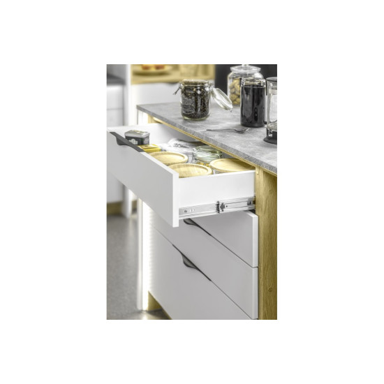 Kuglična vodilica ladice VERSALITE PLUS H=45 L-450mm - soft closing