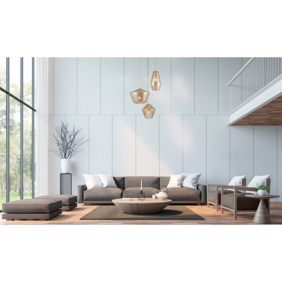 Plafonska svjetiljka  LIME 3P,7993,AC220-240V,50/60Hz,3*E27, IP20,promjera  35 CM,trostruka, zlatna