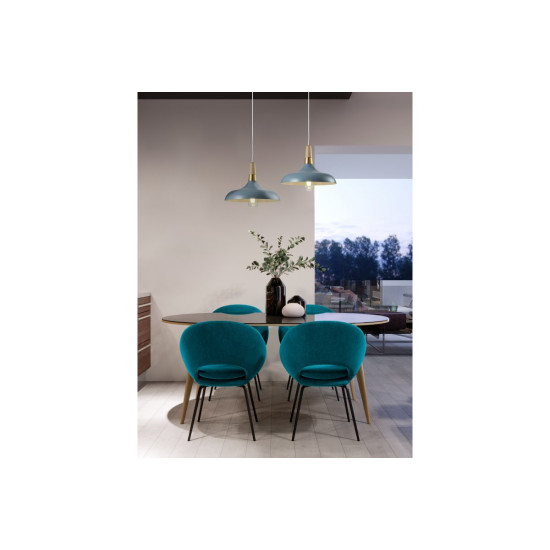 Plafonska svjetiljka  SKANDI 3,7429,AC220-240V,50/60Hz,1*E27, IP20,promjera  35 CM,pojedin.,plava