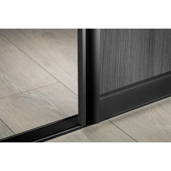 Aluminijski profil poklopac EVO, L=2,35, boja crna