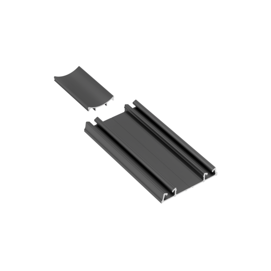 Aluminijski profil poklopac PRO L=4,05, crni