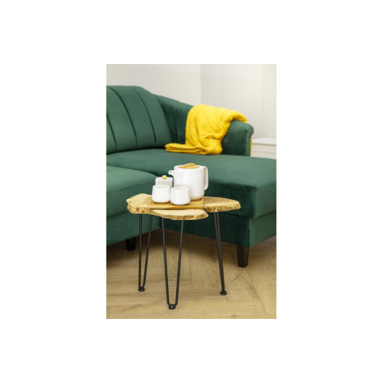 Noga hairpin ARTO sa stopom, 2 šipke, 10 x 711 mm, crna