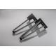 Noga hairpn ARTO sa stopom, 2 šipke, 12 x 406 mm, crna