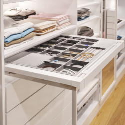 Organizator za ladice s tihim zatvaranjem ELITE 600mm, bijeli