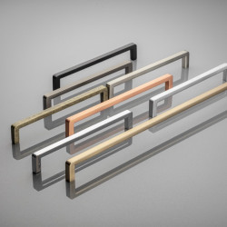 Ručkica BAGIO L-128 polirani titan