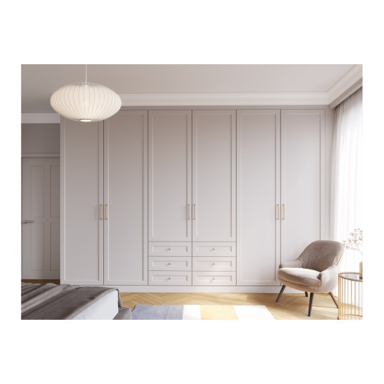 Ručkica materijal:zamak  NORD C=320 mm četkana zlatna