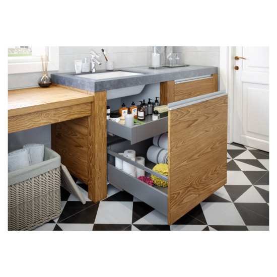 Aluminijski profil s utorom, 3.5m, crni mat