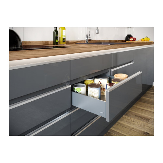 Aluminijski profil s utorom U, 3.5 m, eloksiran