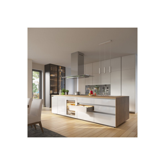 Aluminijasti profil VELLO sistem brez ročajev z LED funkcijo, L, inox, dolžina 3 m Aluminijasti profil VELLO sistem brez ročajev z LED funkcijo, L, inox, dolžina 3 m