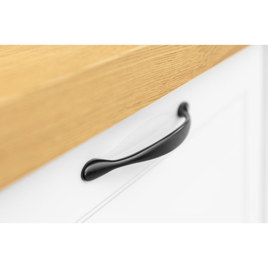 Ručkica CAMAIO , C=128mm, crni mat