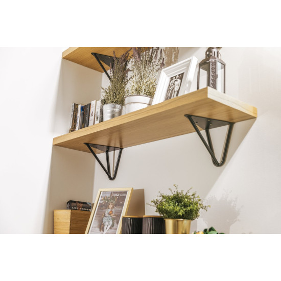 Nosač polica WIRE, 18x16 cm, crni mat