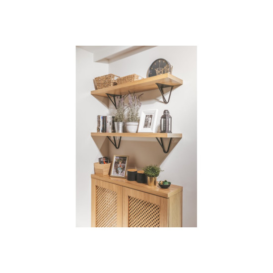 Nosač polica WIRE, 18x16 cm, crni mat