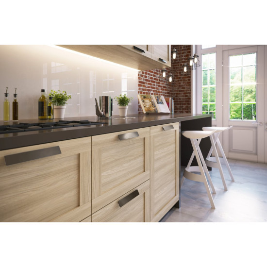 Ručkica HILL, C=160mm, crni krom