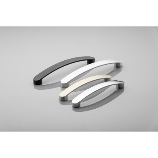 Ručkica materijal:zamak  GENUA dł. 160 mm, crni mat