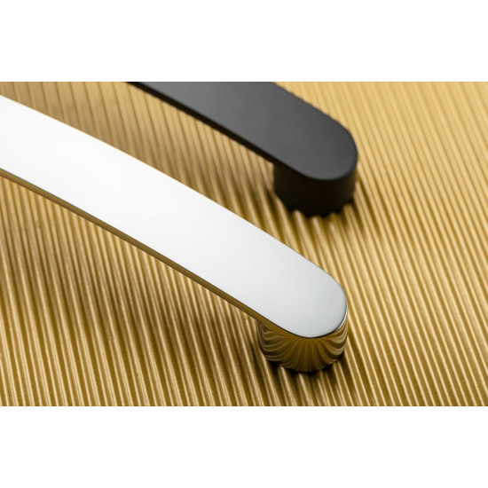 Ručkica materijal:zamak  GENUA dł. 160 mm, crni mat