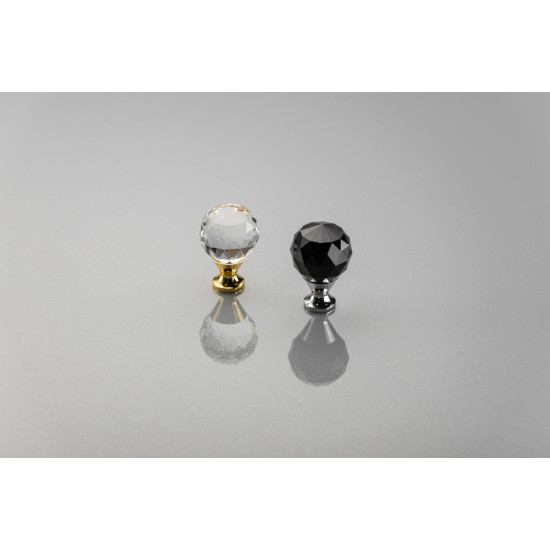 Dugme ručkica Crystal Palace A 30 mm (KROM + KRISTAL)