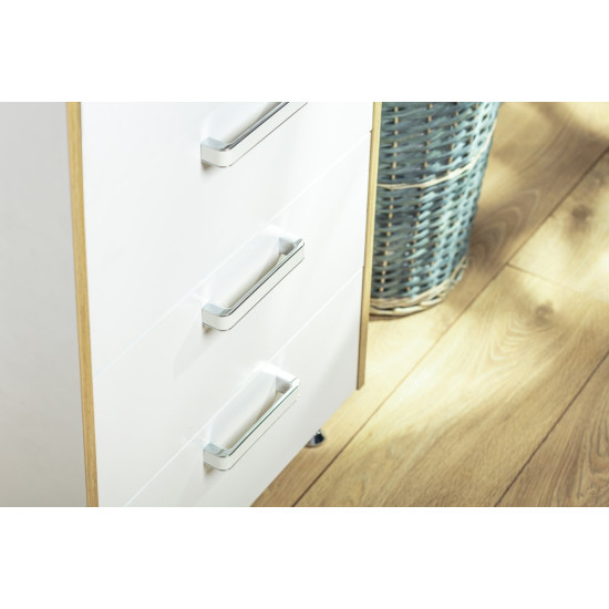 Ručkica MONA L-256mm krom/bijela