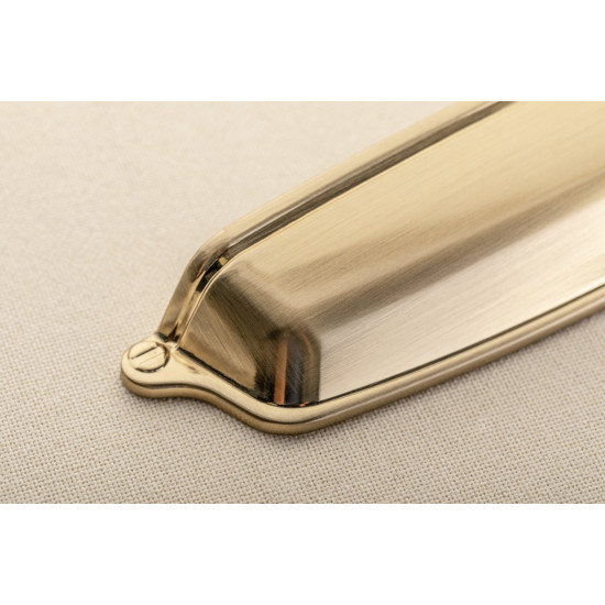 Ručkica materijal:zamak  EVER C=128 mm šampanjac