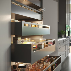 AXISPRO ladica 250 mm antracit - Iznimno visok H199