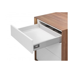 ModernBox® PUSH TO OPEN L-400 KPL. - niski, sivi