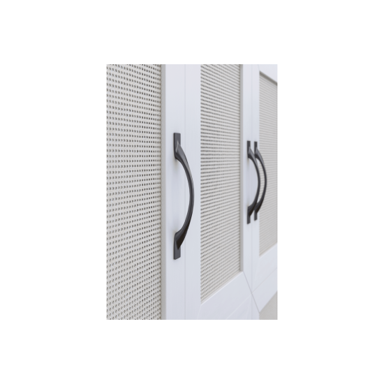 Ručkica materijal:zamak  FLOW C=128 mm crni mat