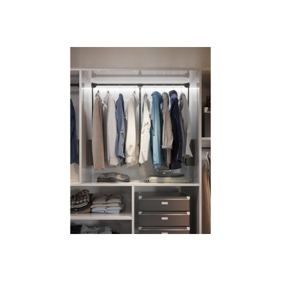 Garderobni lift 60/83, čelik- 100 sivi