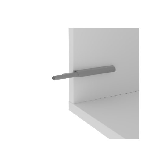 Odbijač sa kaučukovim završetkom srebrni