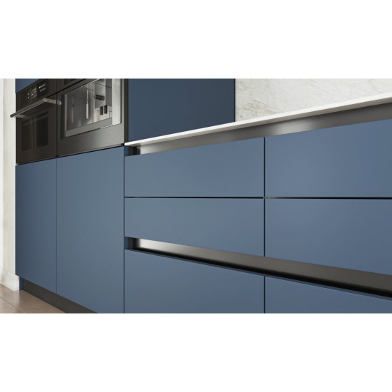 Pokrovček za C profil poln, VELLO sistem brez ročajev z LED funkcijo, črna (10 kos/pakiranje)