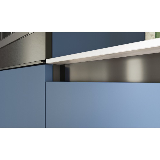 Pokrovček za C profil poln, VELLO sistem brez ročajev z LED funkcijo, črna (10 kos/pakiranje)