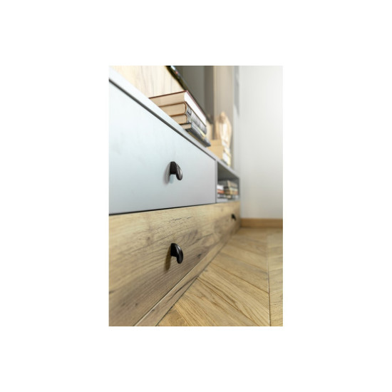 Ručkica kugla  materijal:zamak  VENICE crni mat