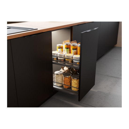 Aluminijska ručkica  LIND C=256/296/18 mm crni mat