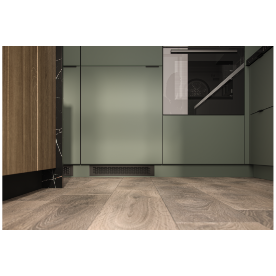 Aluminijska ručkica  HEXI (mat  crni ) 160mm/190mm