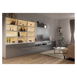 Aluminijski profil LED postolje, okovano GLAX srebro PLOČA 16mm 3m
