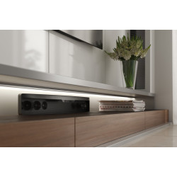 LED kotni aluminijasti profil - nanešeni GLAX srebrn L =3007 mm