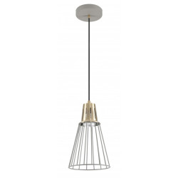 Plafonska svjetiljka  KALIOPE,8143,AC220-240V,50/60Hz,1*E27,max.40W,IP20, śr.18cm,pojedin.  sivo/zlatna