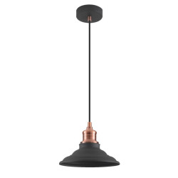 Plafonska svjetiljka  LORET M,8731,AC220-240V,50/60Hz,1*E27, max.40W,śr.20,5cm,IP20, pojedin.  crna