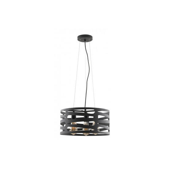 Plafonska svjetiljka  MARISA, AC220-240V,50/60Hz,3*E27, max.40W, IP20, śr.40 cm,trostruka  crna