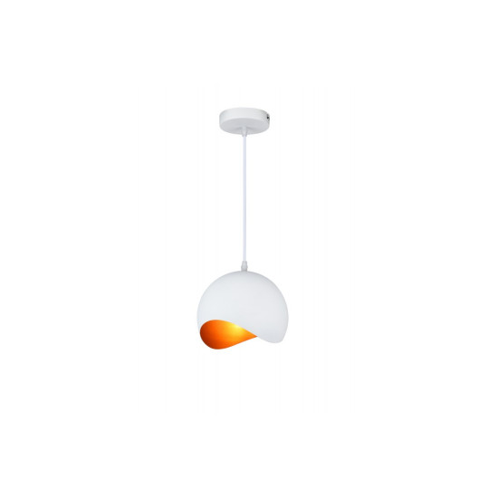 Plafonska svjetiljka  MAVIA, 4949,AC220-240V,50/60Hz,1*E27, IP20,promjera  20 CM,pojedin.  bijelo/zota