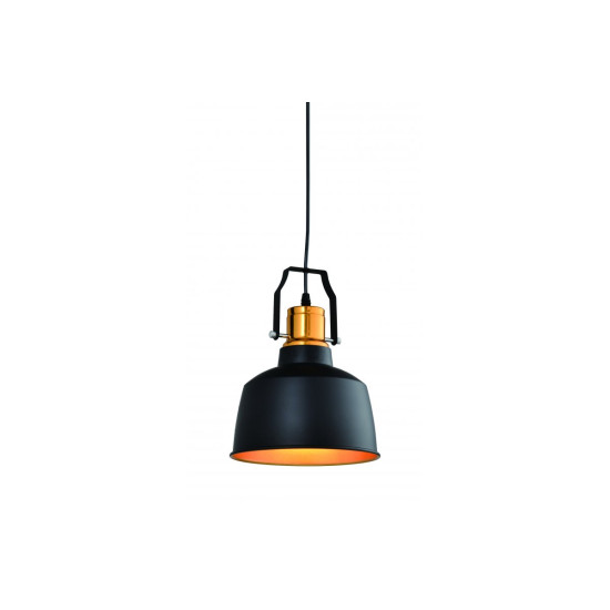 Plafonska svjetiljka  MONROE,6958,AC220-240V,50/60Hz,1*E27, IP20,promjera  22 CM,pojedin.,crno/zlatna